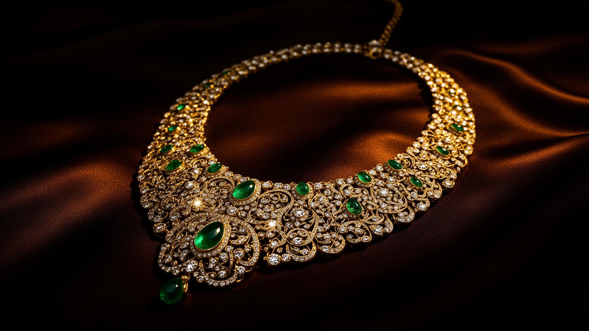 22k and 18k gold bridal necklace by K.D. Jewels, Chandni Chowk Delhi